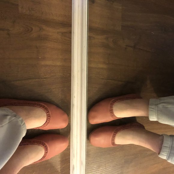 STUART WEITZMAN PINK LEATHER BALLET FLAT - Picture 5 of 6